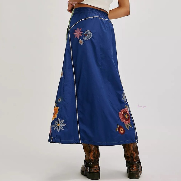 NEW Free People Front Runner Maxi Skirt - Picture 3 of 11
